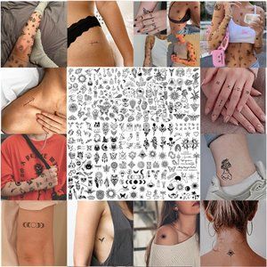 Small Temporary Tattoo, Realistic Tiny Tattoos